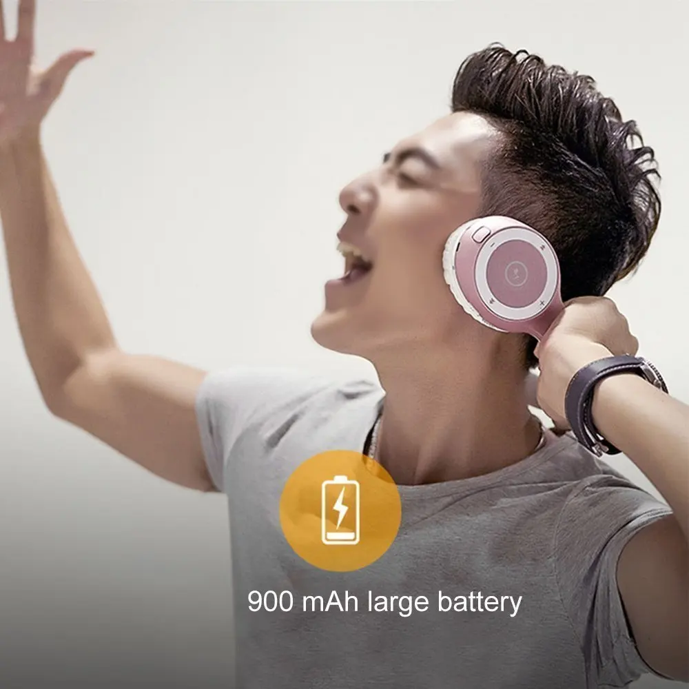 Беспроводные наушники через ухо Hi-Fi стерео музыка Bluetooth гарнитура складные для