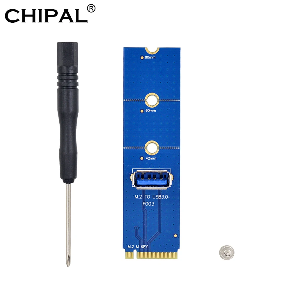 CHIPAL 100 шт высокое Скорость NGFF M.2 к USB 3 0 передача карты M2 для USB3.0 адаптер переходная