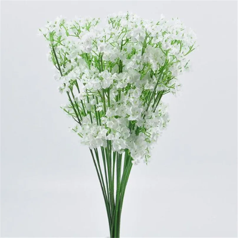 Искусственные цветы @ Gypsophila цветок искусственный шелк Свадебная вечеринка букет