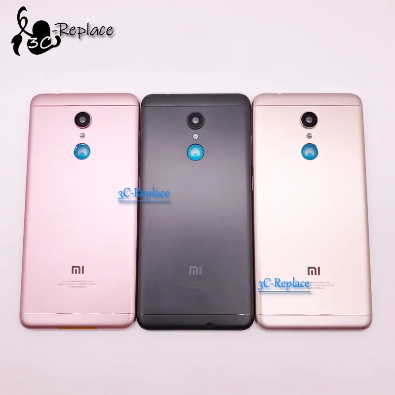 5,7 дюймов для Xiaomi Redmi 5 задняя крышка батарейного отсека Корпус Задняя стеклянная часть