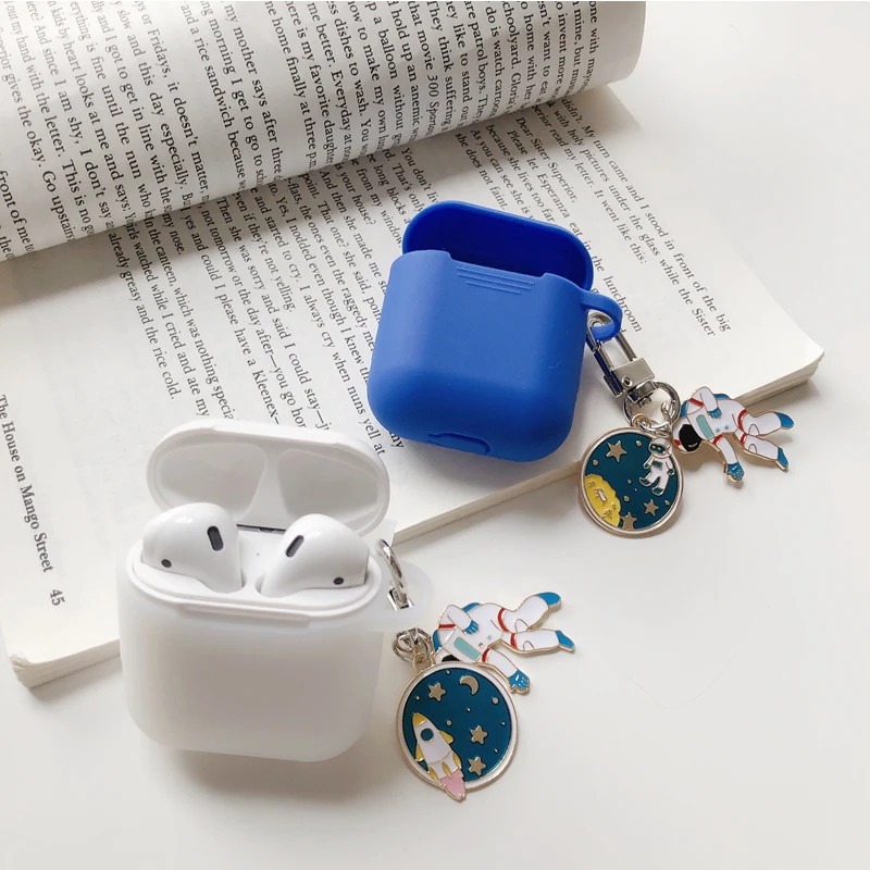 Роскошный силиконовый чехол с астронавтом космонавтом для Apple аксессуары Airpods