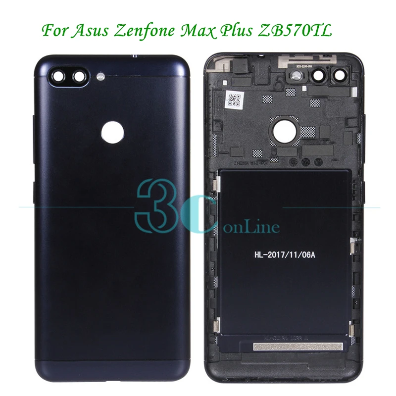 Для Zenfone Max Plus ZB570TL задняя крышка для Asus M1 металлический корпус аккумулятора +