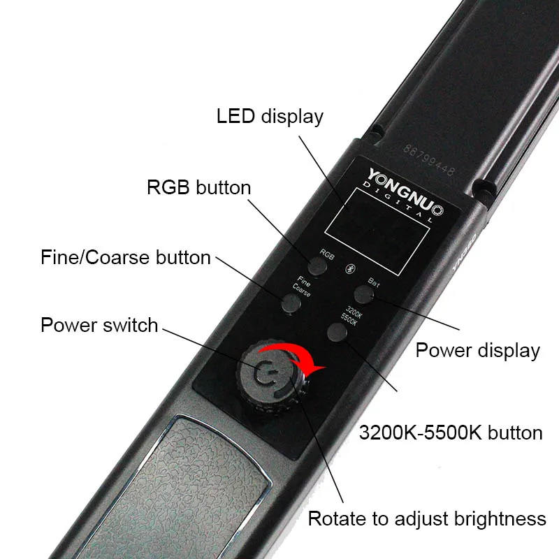 Ручной светодиодный светильник YONGNUO YN360 для видеосъемки 3200k 5500k RGB цветной 39 5 см