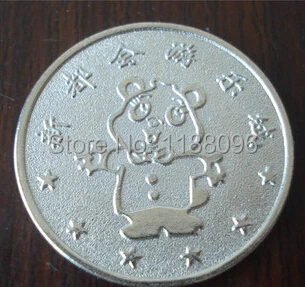 

silver coins cheap custom game coins for sale Hot selling china panda coins custom low price custom oem you own style coins