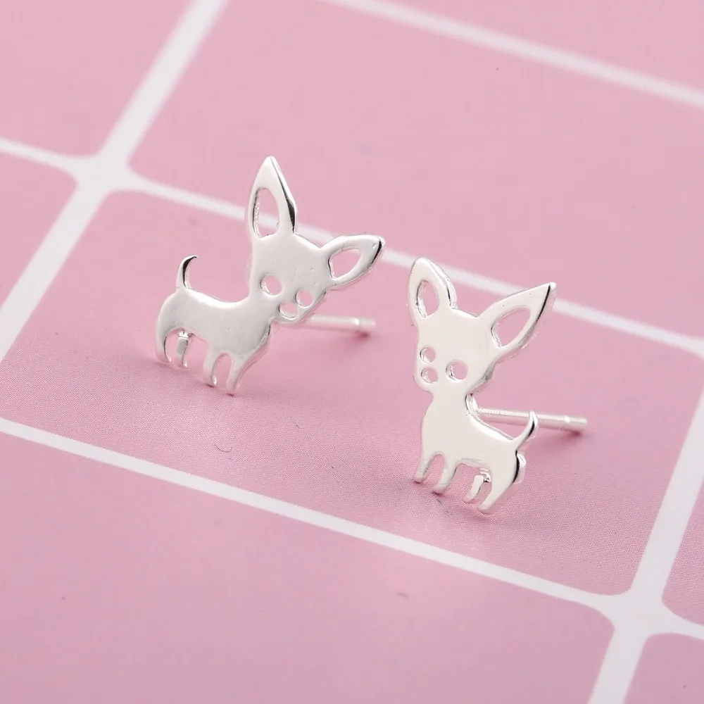 

Daisies 10pcs/lot Stude Earrings Cute Chihuahua Earrings Lovely Dog Shaped Animal Earrings For Women