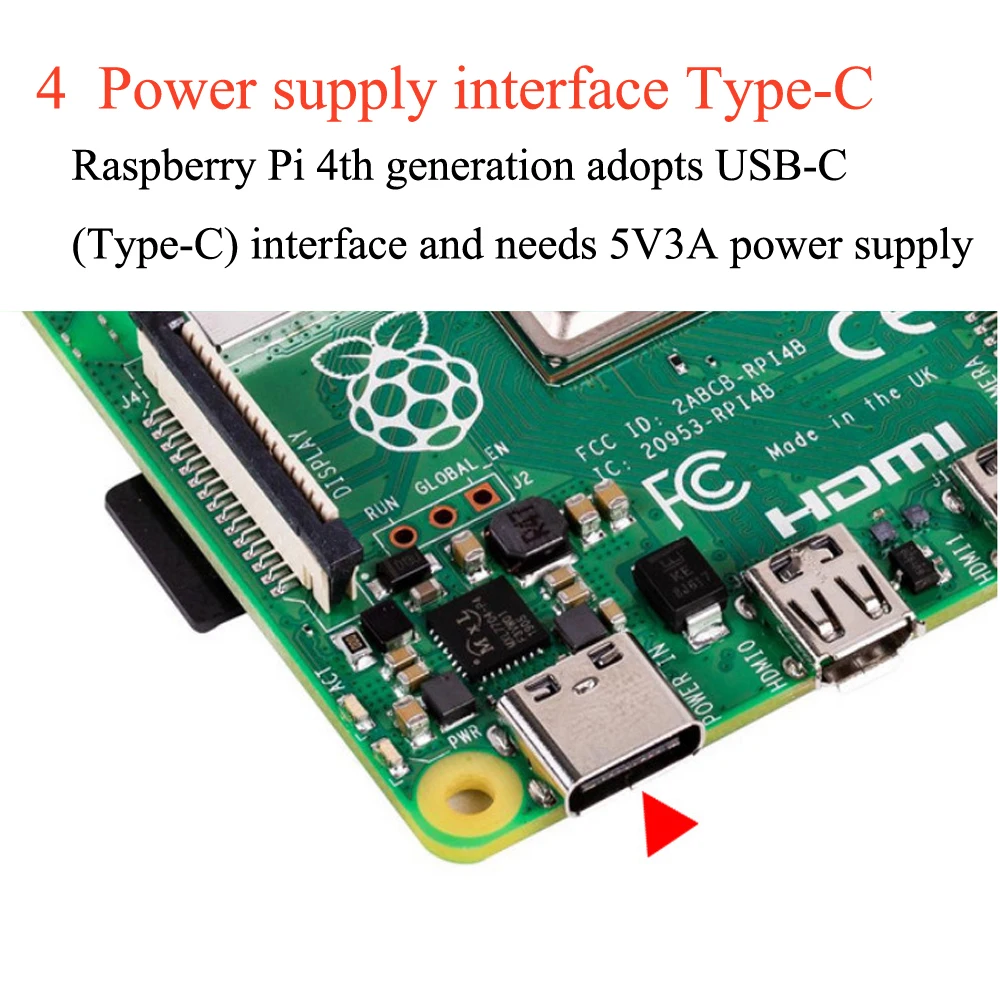 Официальный Raspberry Pi 4 Модель B макетная плата комплект ОЗУ 1 г/2 г/4 г 4 ядерный процессор 1,5 ГГц 3 Спидера, чем Pi 3B