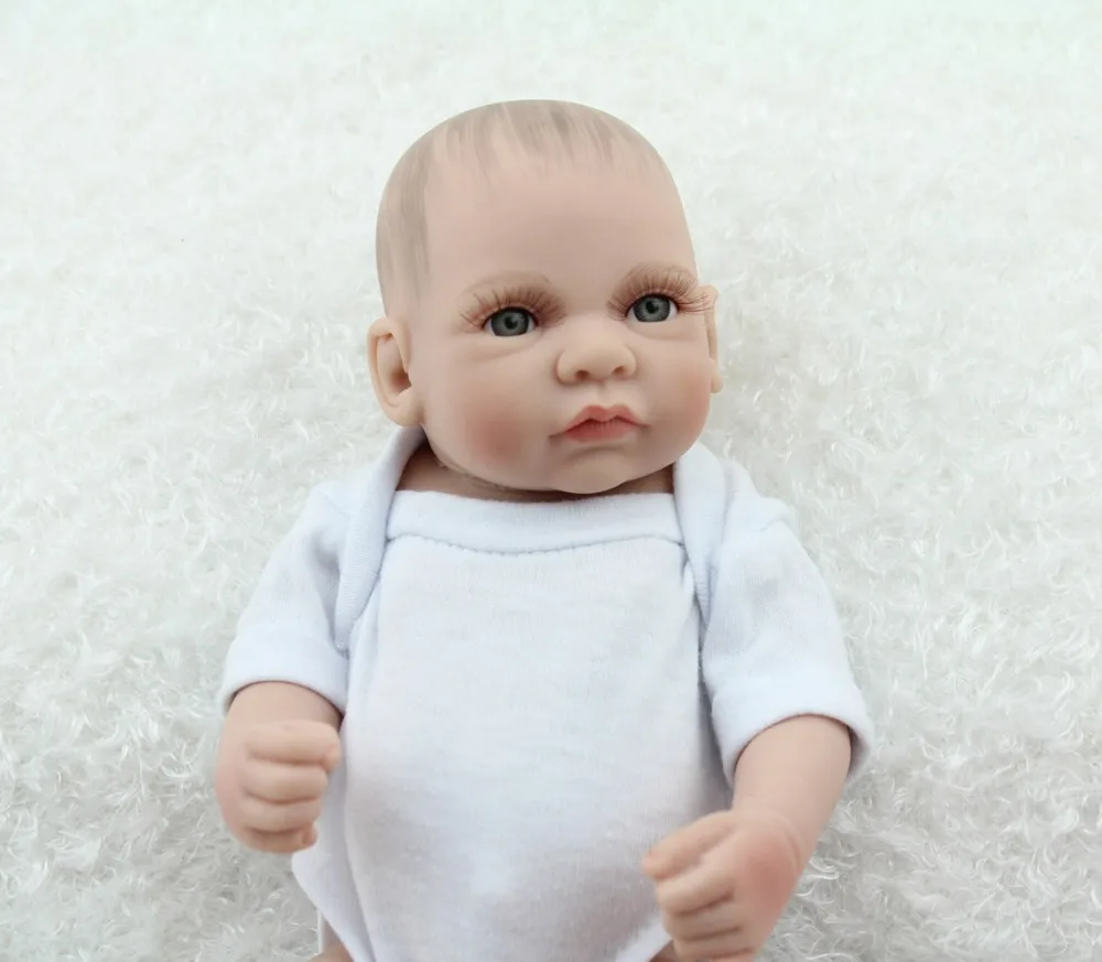 NPKDOLL 10 дюймов мини новорожденный детский игровой домик игрушки Полное виниловое тело куклы Reborn Baby Twins куклы для детей игрушки для девочек