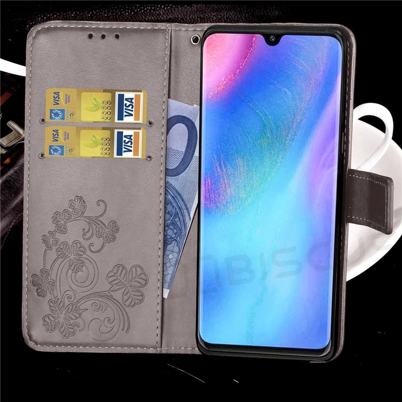 Роскошный кожаный флип чехол для Huawei P30 Lite MAR LX1M P 30 ELE L29 Pro бумажник в стиле ретро