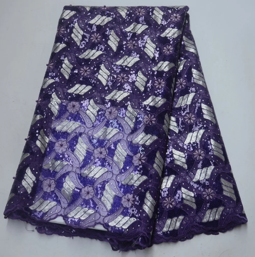 

lace fabrics With sequins 5 Yards/Lot 2019 Latest Design African Lace Fabric For Nigerian Wedding Dress