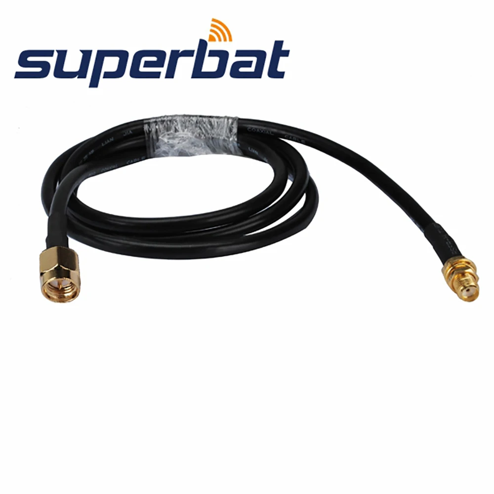 

Superbat SMA BulkHead Female to Straight Male Pigtail Cable RG58 50cm Antenna Feeder Cable Assembly