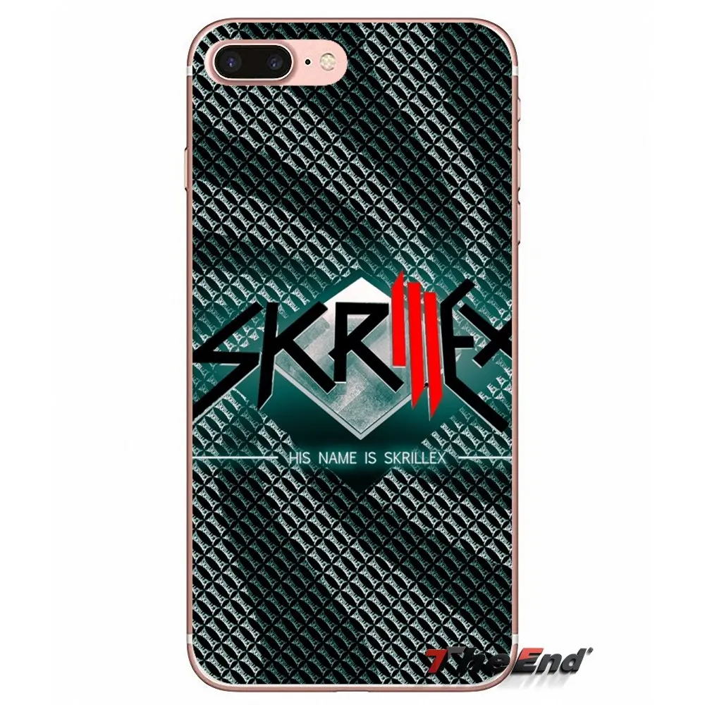 Skrillex с музыкальным логотипом TPU Мягкий силиконовый чехол для iPhone X 4 4S 5 5S 5C SE 6 S 7 8