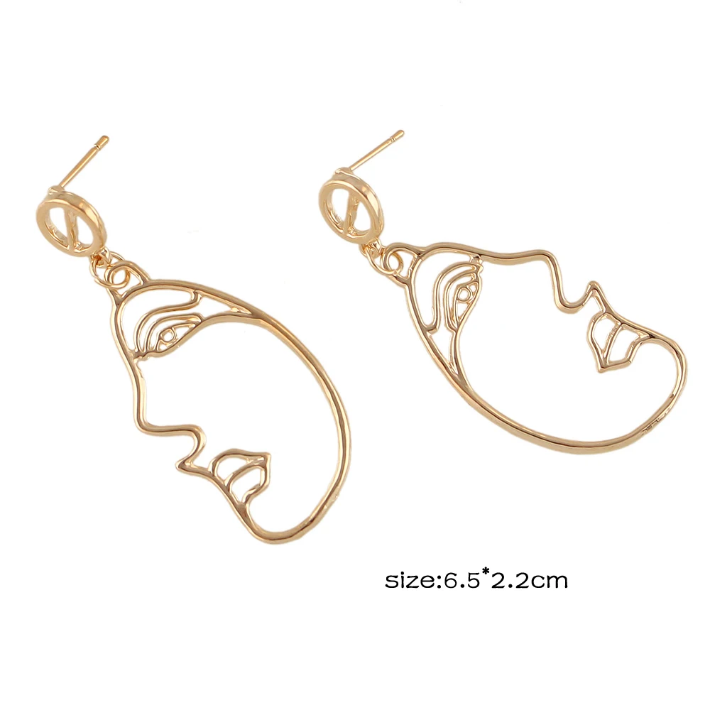 Joywish панк рок Стиль earrigns ювелирных изделий Цвет с выдалбливают Уход за кожей лица