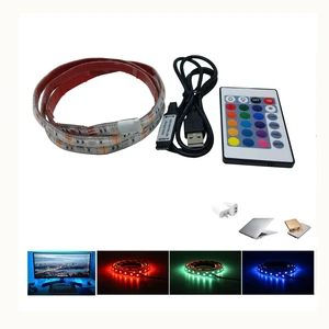 Светильник аемая Светодиодная лента RGB SMD5050 для подсветсветильник экрана компьютера или телевизора, 5 В