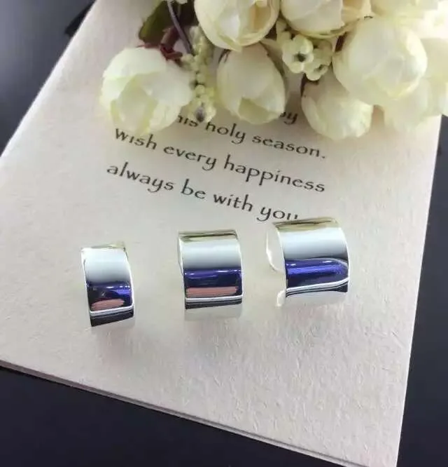 Elegant Quality 925 Rings Adjustable Fashion Personality Geometric Open Wide Ring Sterling Silver for Women Jewely |