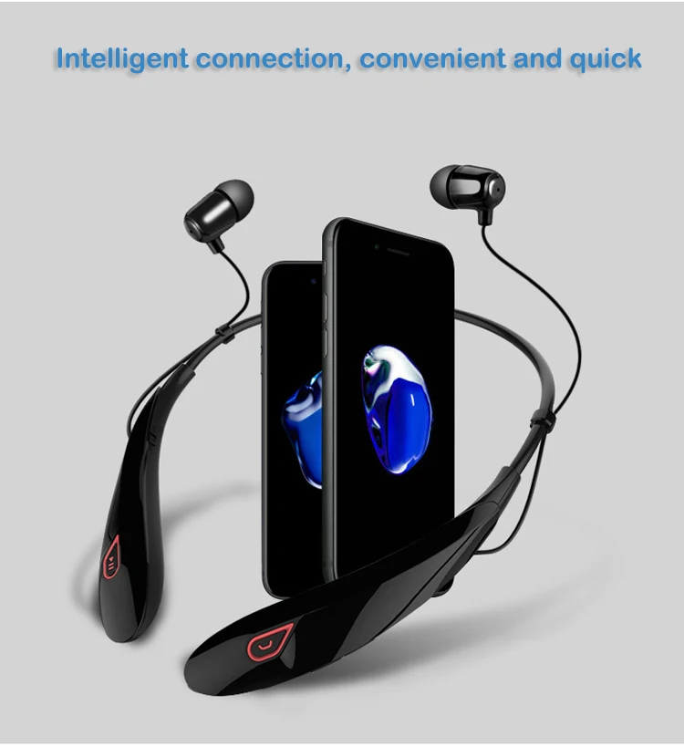 NAIKU, новинка, Беспроводная стереогарнитура, Bluetooth, музыкальные наушники, спортивные, Bluetooth наушники, свободные руки, вкладыши, наушники, MP3, медиа-игры