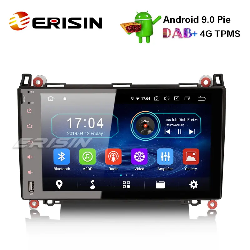 Erisin ES4992B 9 &quotAndroid 0 автомобильный стерео DAB + для Mercedes A/B Class W169 W245 Sprinter Viano