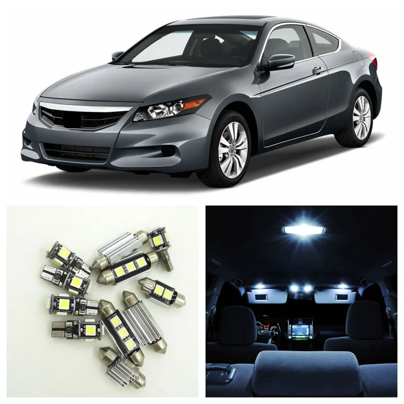 10 шт. Сверхъяркие белые светодиодные лампы посылка салона Honda Accord 2003-2012 |