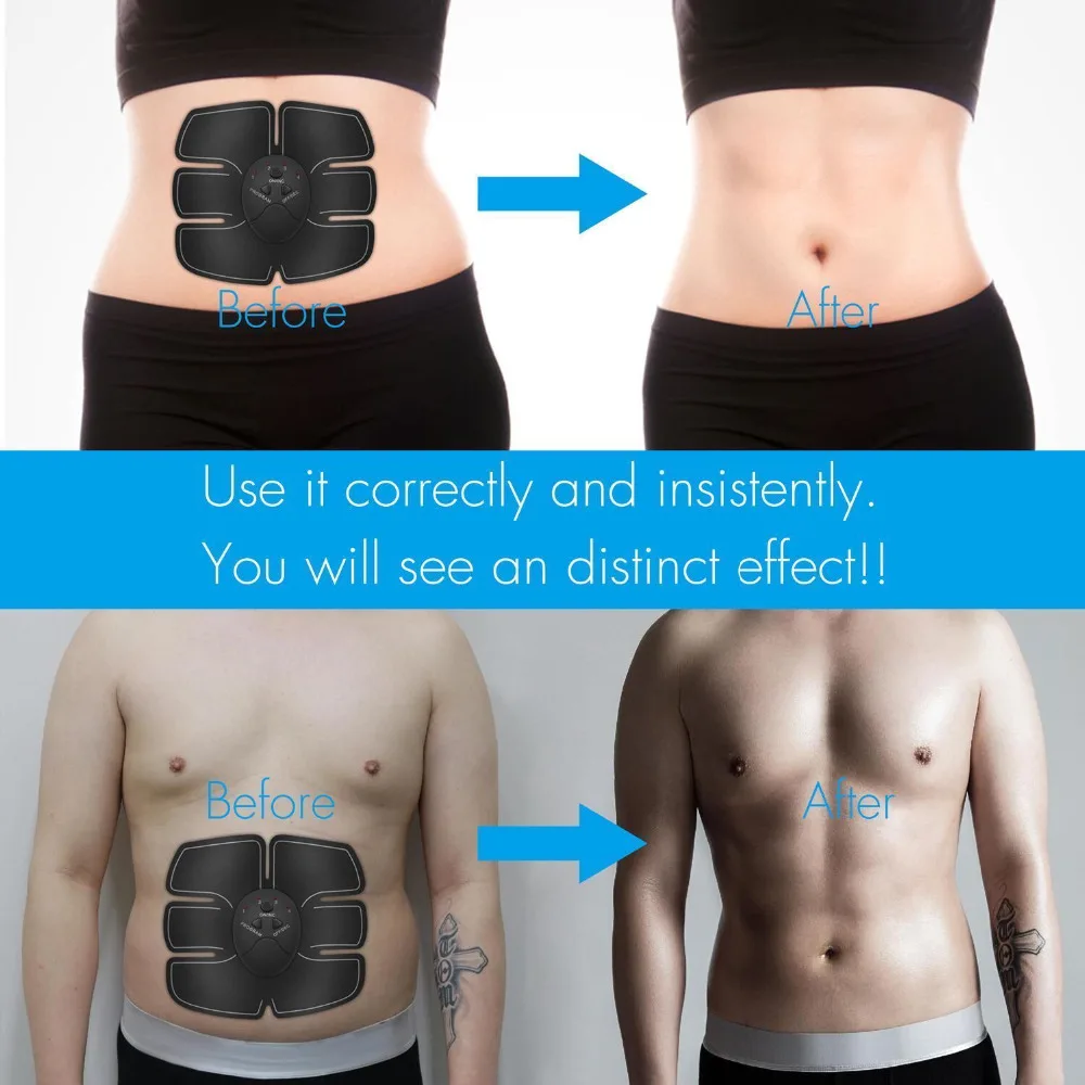 Muscle Electric Machine Training Abdominal Arm Trainer Slimming Body Belt Fat Gear EMS Technology ABS |