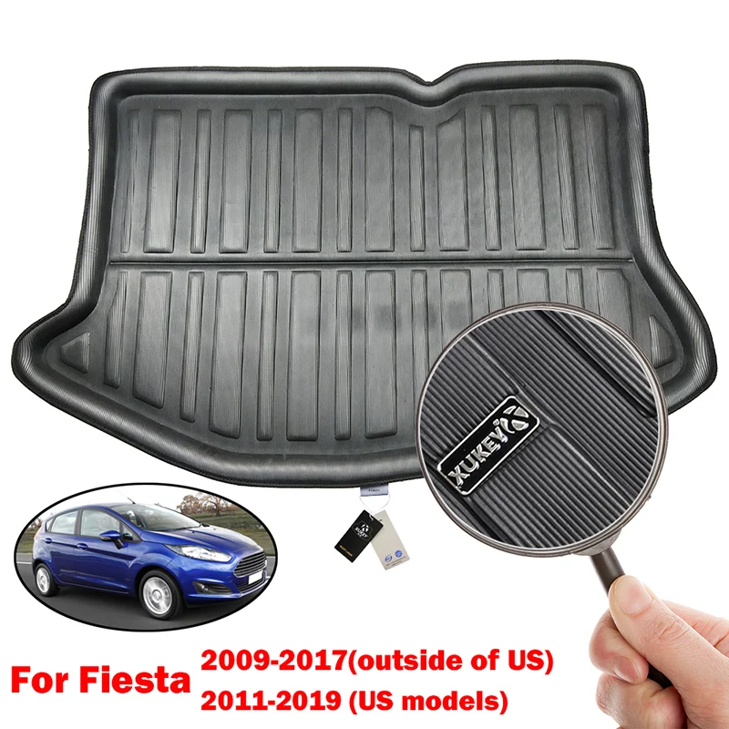 Подходит для Ford Fiesta Hatchback 2009 2017 задний багажник загрузки лайнер грузовой коврик