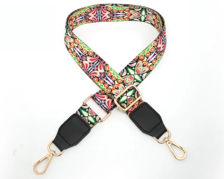 Style D Black Новинка, женские сумки, ремешок с золотой пряжкой, Хлопковая Сумка, ремешки, регулируемые, трендовые, легко удерживающие лямки, S201 - Цвет: Style D Black
