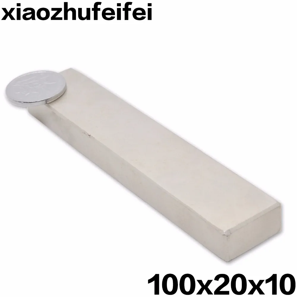 

10pcs 100*20*10mm Super Strong Magnets L100X20X10mm N35 Neodymium Rare Earth Bar Magnet 100x20x10 Free shipping