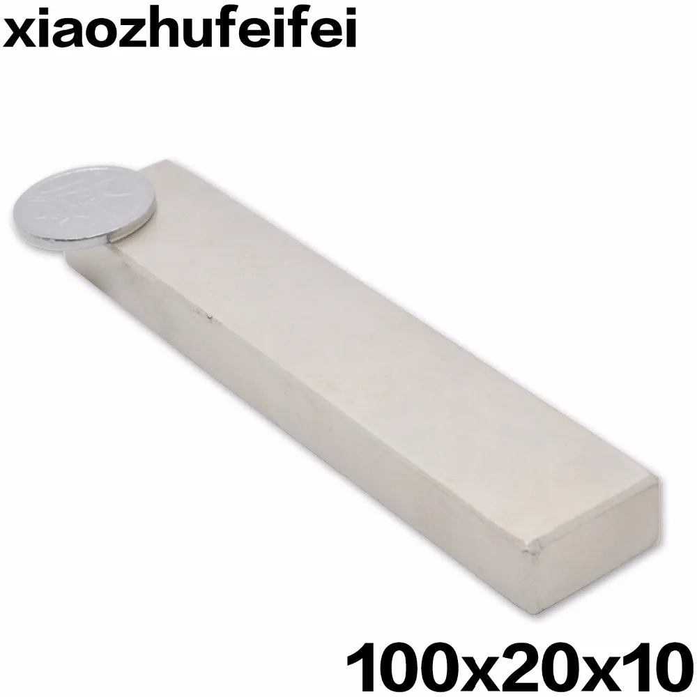 

1-10 шт. 100*20*10 мм супер сильные магниты l100x20x10 мм N35 неодимовые редкоземельные магниты 100x20x1 0 Бесплатная доставка