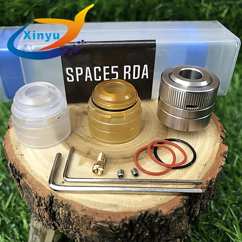 Space5 RDA 18 мм Диаметр перестраиваемый капель атомайзер Топ 22 316SS Регулируемый
