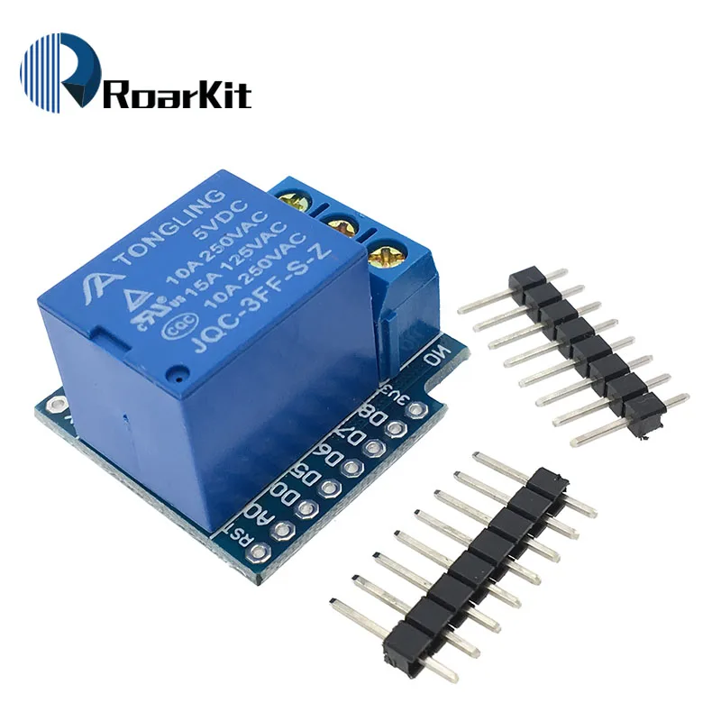 Релейный Щит для Wemos D1 один канал мини модуля реле платы разработки Arduino ESP8266 1