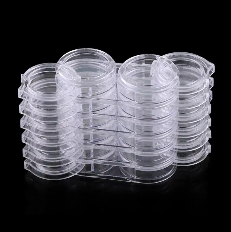 1 Set Transparent Nail Art Storage Box Removable Design Case Tools Rhinestone Gems Decor Empty Plastic Clear Organizer Holder | Красота и