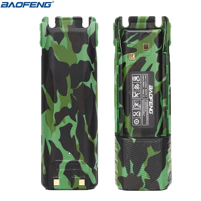 2 шт. BAOFENG UV 82 BL 8 7 4 в 2800/3800 мАч литий ионный аккумулятор с DC разъемом для Baofeng Walkie Talkie