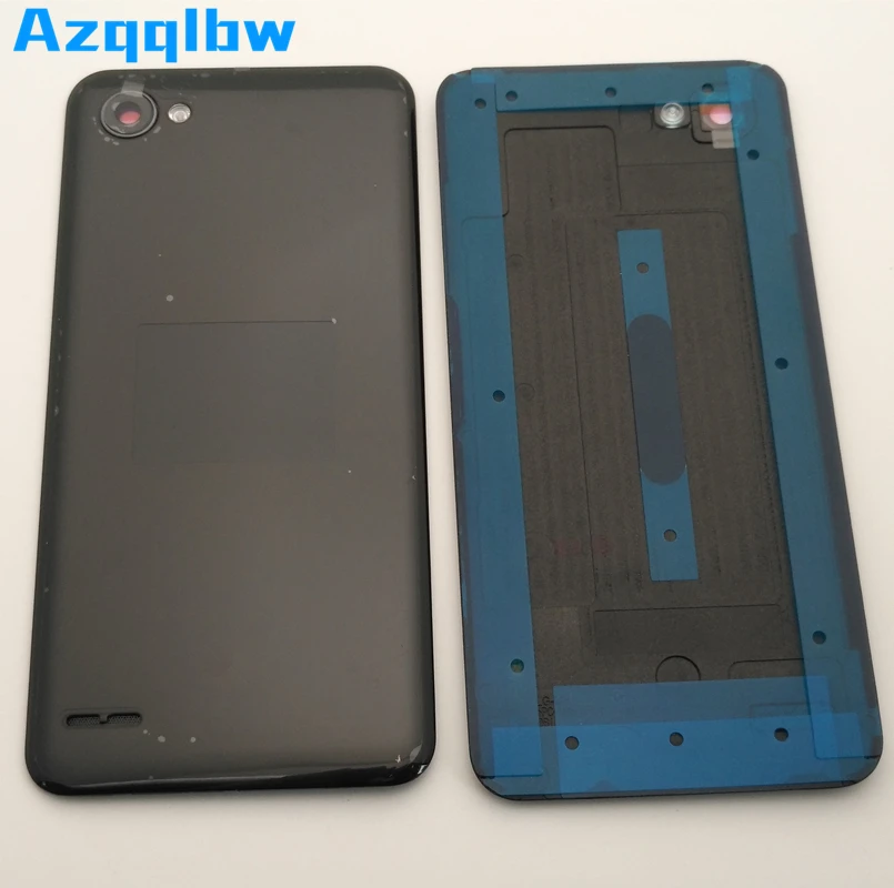 Крышка батарейного отсека Azqqlbw 10 шт./лот для LG Q6 задняя крышка корпуса + объектив