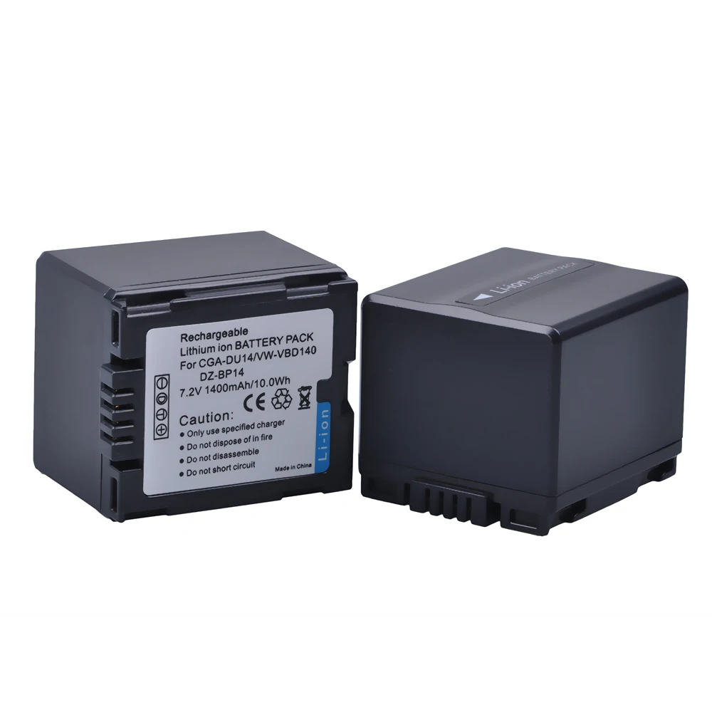 Batmax 4 шт. CGA-DU14 CGA DU14 Перезаряжаемые Камера Батарея для Panasonic DU06 DU07 NV-GS10 VDR-M70/M50 VW-VBD140