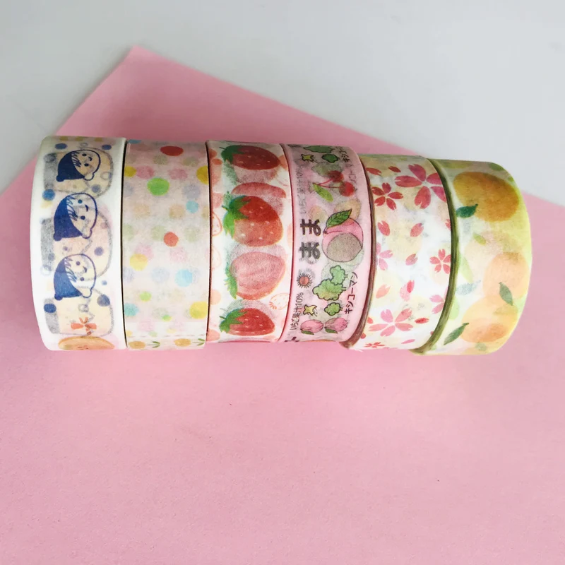 1 рулон Kawaii серия для пикника клубника оранжевый Сделай Сам декоративная