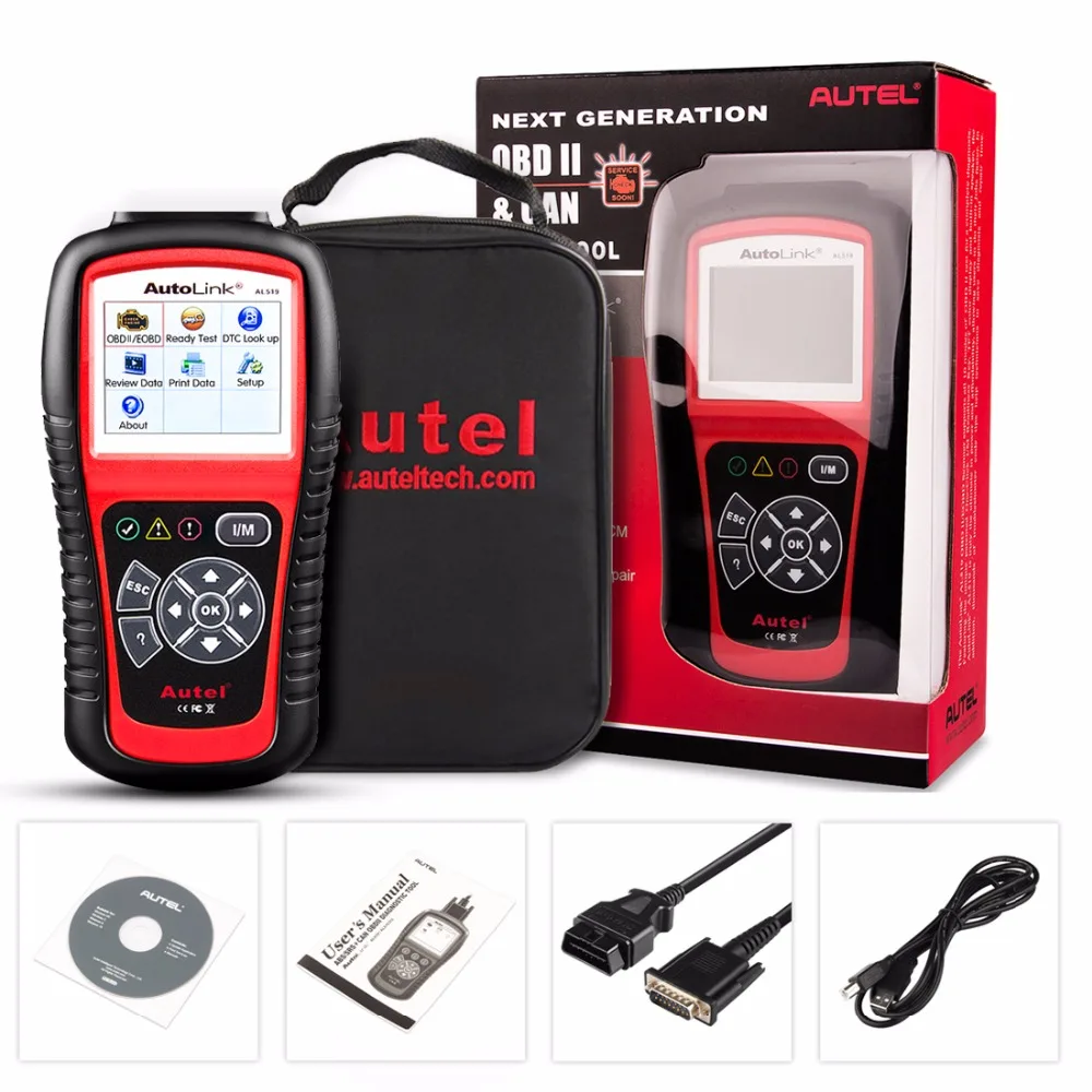 Autel AL519 OBD2 Авто диагностический сканер инструмент OBD 2 Автомобильный Eobd (система
