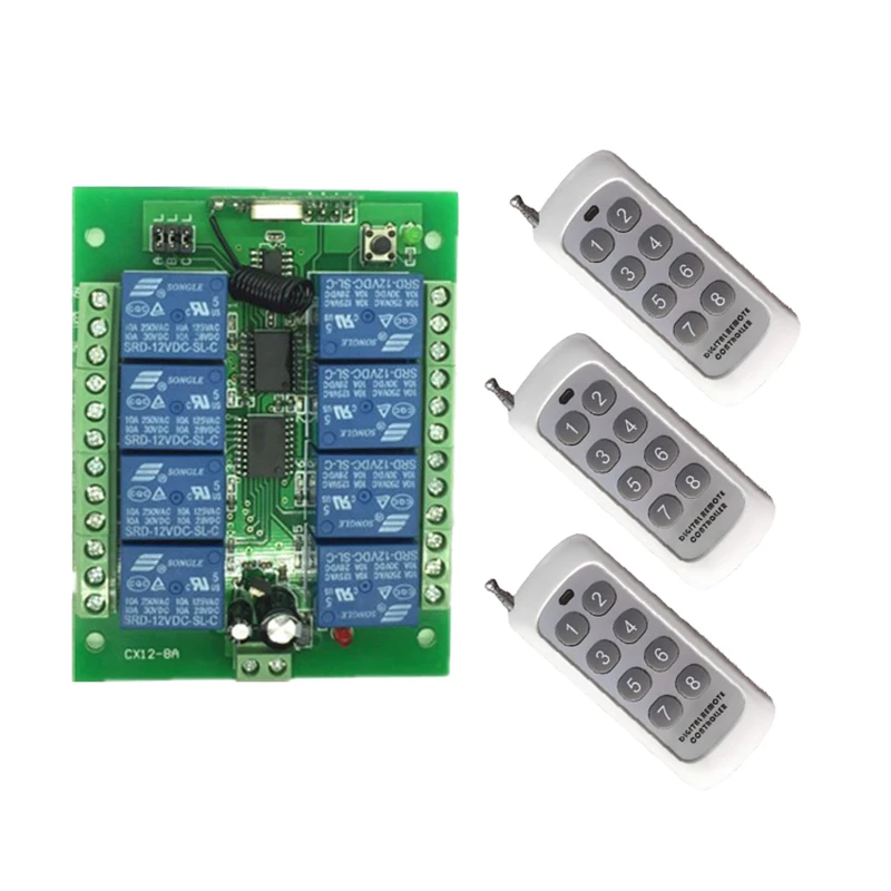 DC 2V 24V 8CH 8 CH беспроводной светодиодный светильник с дистанционным управлением