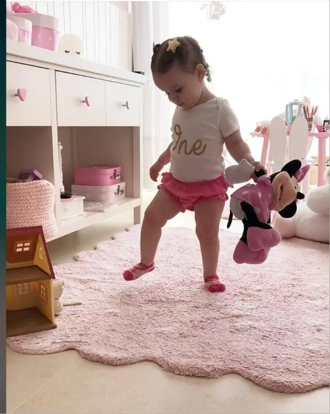 Большие круглые печенье детские игровые коврики Tapete Infantil Детская комната Декор