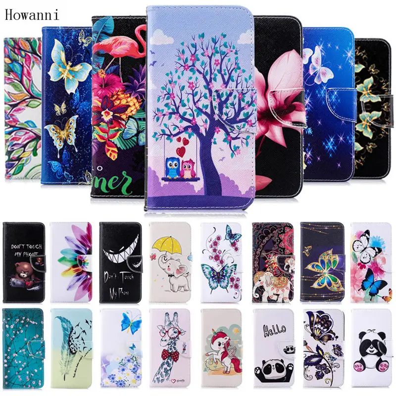 Howanni Флип кожаный чехол для samsung Galaxy A10 A20 A20E A30 A40 A50 A70 M10 M20 M30 чехол Крышка разноцветный Чехол-портмоне с функцией подставки для телефона сумка