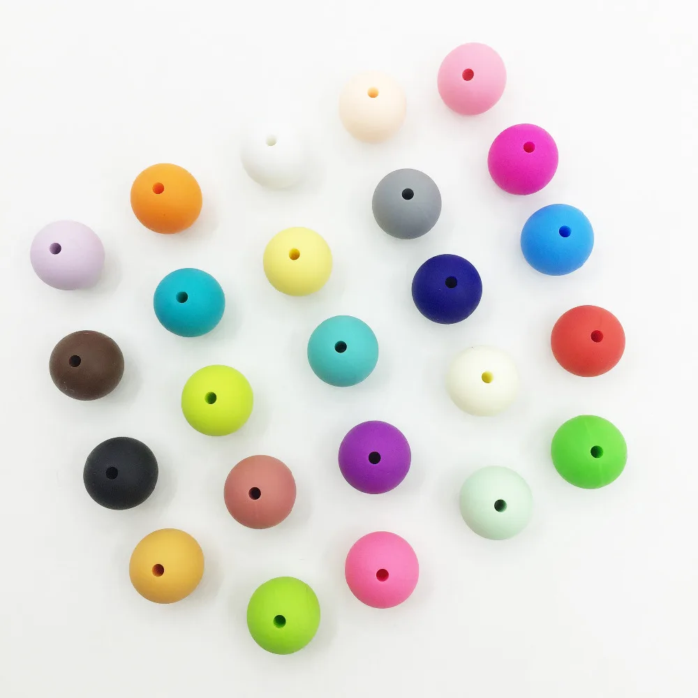 50 шт. силиконовые бусины для зубов 10 15 мм|teething beads|silicone beadsbeads teething |