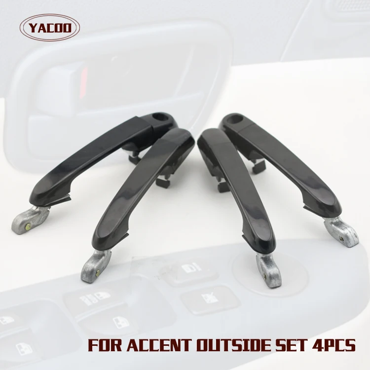 4 шт. комплект для автомобиля ручка внешней двери HYUNDAI ACCENT 2007 2011 2008 2009 2010 2011|exterior door
