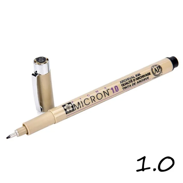 1 1 шт. игла Sakura Pigma Micron для рисования эскиза мультфильм archival чернила гелевая ручка Stoney анимация товары для рукоделия - Цвет: 1
