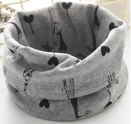 deer grey Новинка; шарф для малышей; Хлопковое платье для девочек; Весенний шарф; Детский шарф с воротником; теплый детский шейный платок для мальчиков; шарф с воротником для фотосессии - Цвет: deer grey