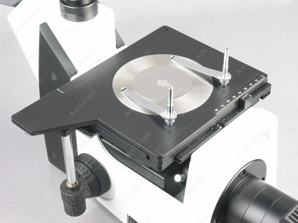 Инвертированный Тринокулярный металлургический микроскоп амскоп