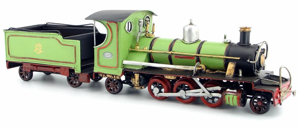 

Retro iron art home decoration American old locomotive model handicraft living room display train model.