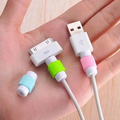 Однотонный USB кабель для передачи данных 20 шт./лот защита наушников устройство