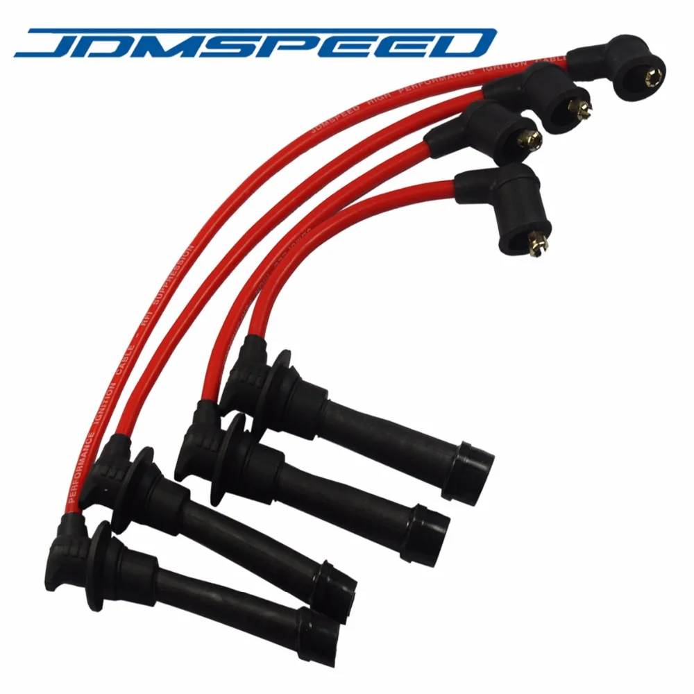 Красный JDMSPEED зажигания свечи зажигания набор проводов B61P18140A B61P18140B для Mazda Miata 1.6L 1.8L 1990-2000