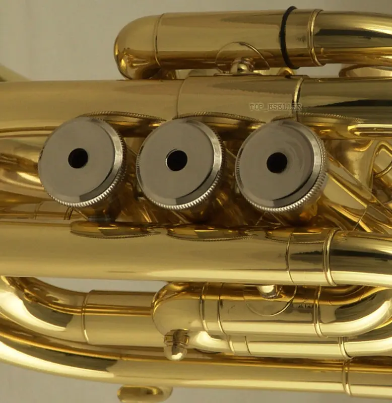 

Brand New Gold Private & Custom Pocket Trumpet Bb horn Large bell With Case