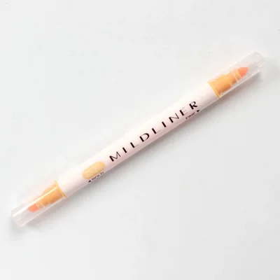 1 шт. Милая двойная головка флуоресцентная ручка Milkliner текстовыделители цветной маркер школьные принадлежности кавайи - Цвет: orange