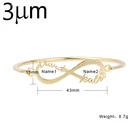 3umeter индивидуальное название браслета, Женский индивидуальный браслет, ювелирные изделия для женщин