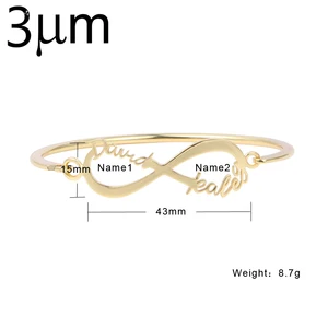 3umeter индивидуальное название браслета, Женский индивидуальный браслет, ювелирные изделия для женщин