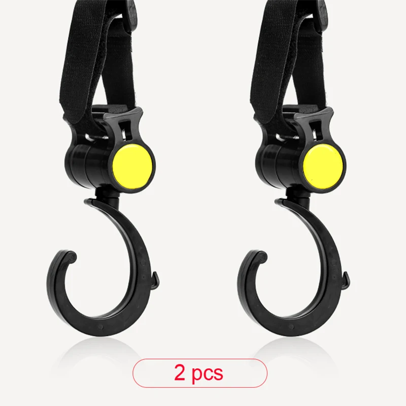 2 шт./компл. безопасный крючок для детской коляски многофункциональный черный